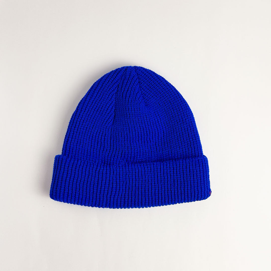 Beanie Pescador Acanalado Medio – Azul