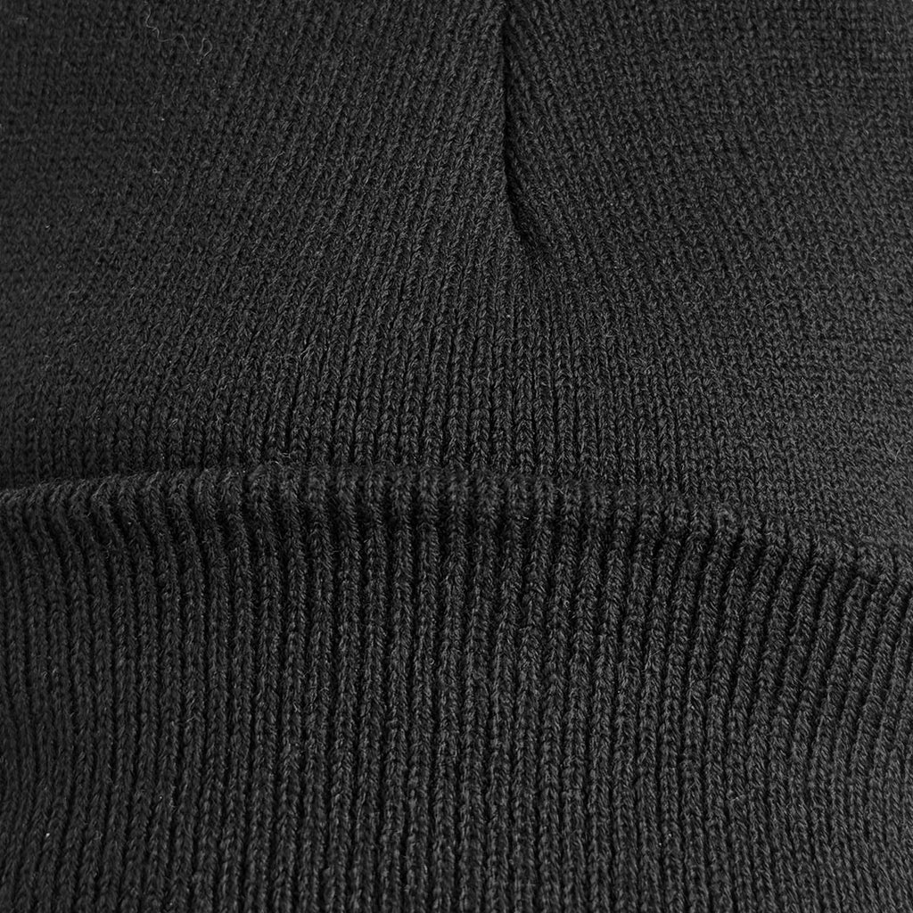 Beanie Pescador Acanalado Fino – Negro