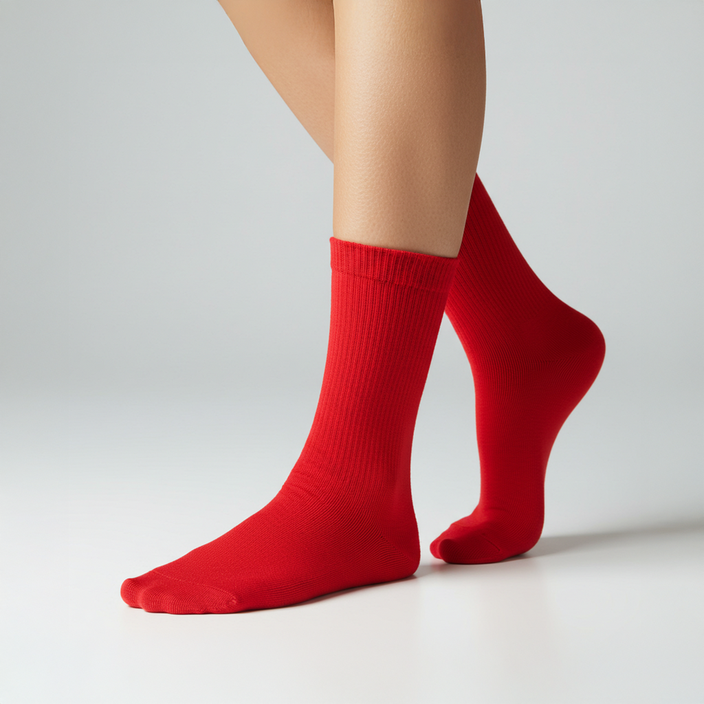 Calcetín básico unicolor de algodón Everyday Basics, diseño minimalista