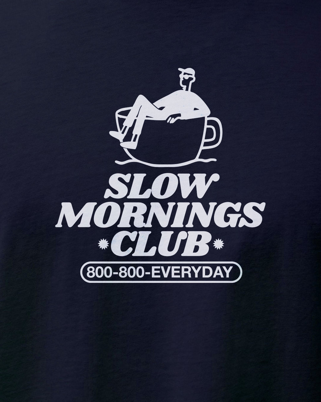 Polera unisex algodón regular fit "Slow Mornings"