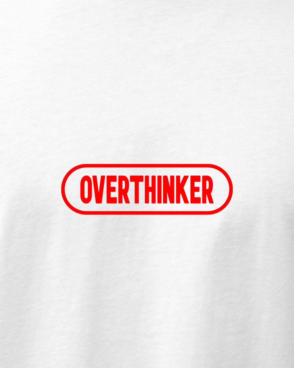 Polera unisex algodón regular fit "Overthinker"