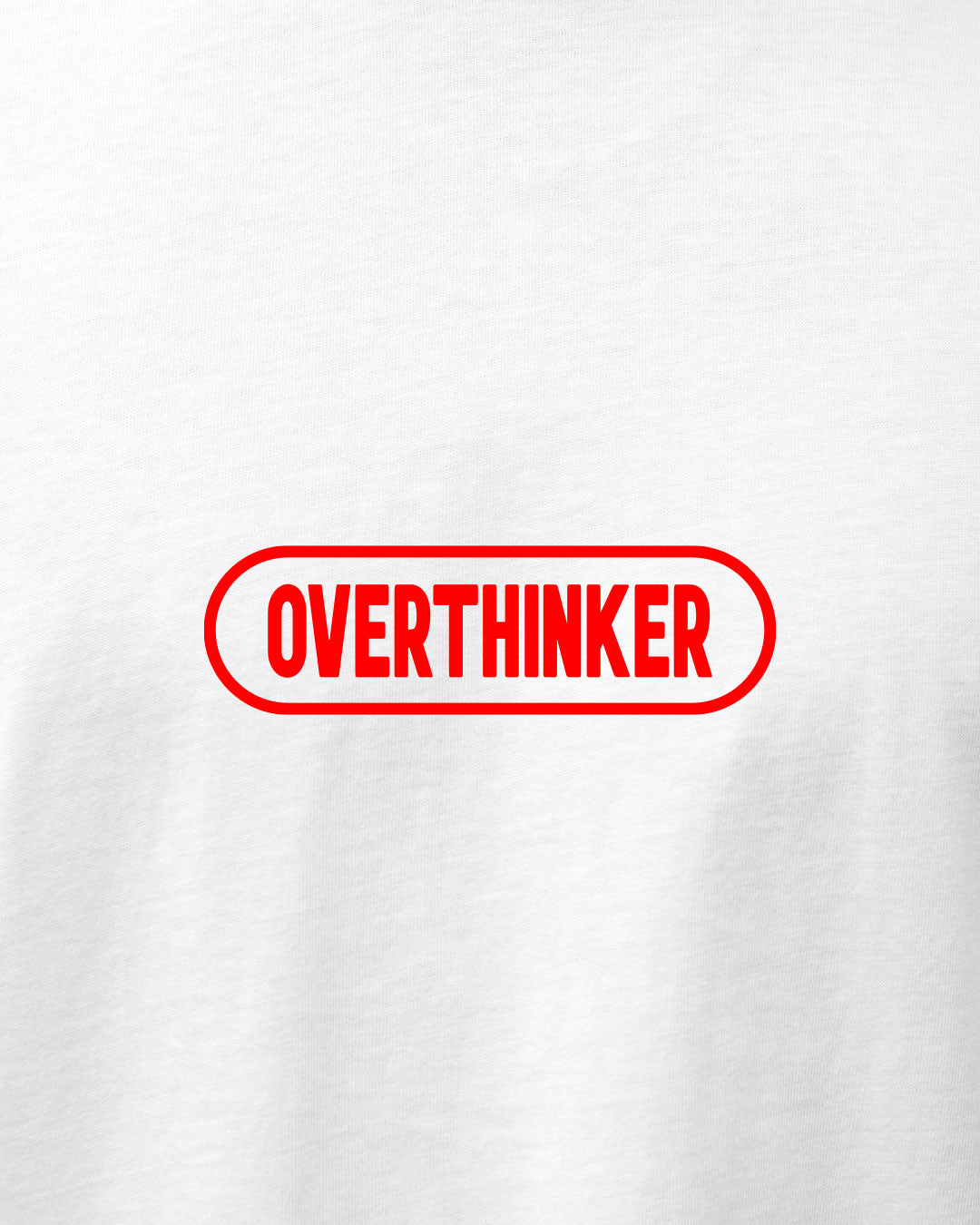 Polera unisex algodón regular fit "Overthinker"