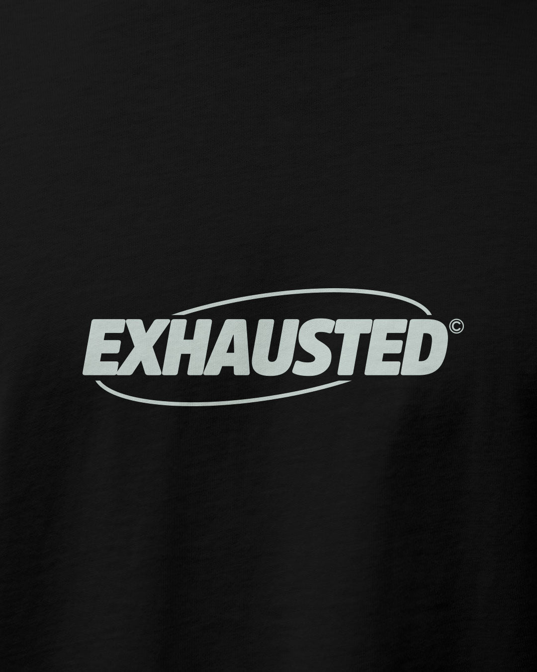 Polera unisex algodón regular fit "Exhausted"