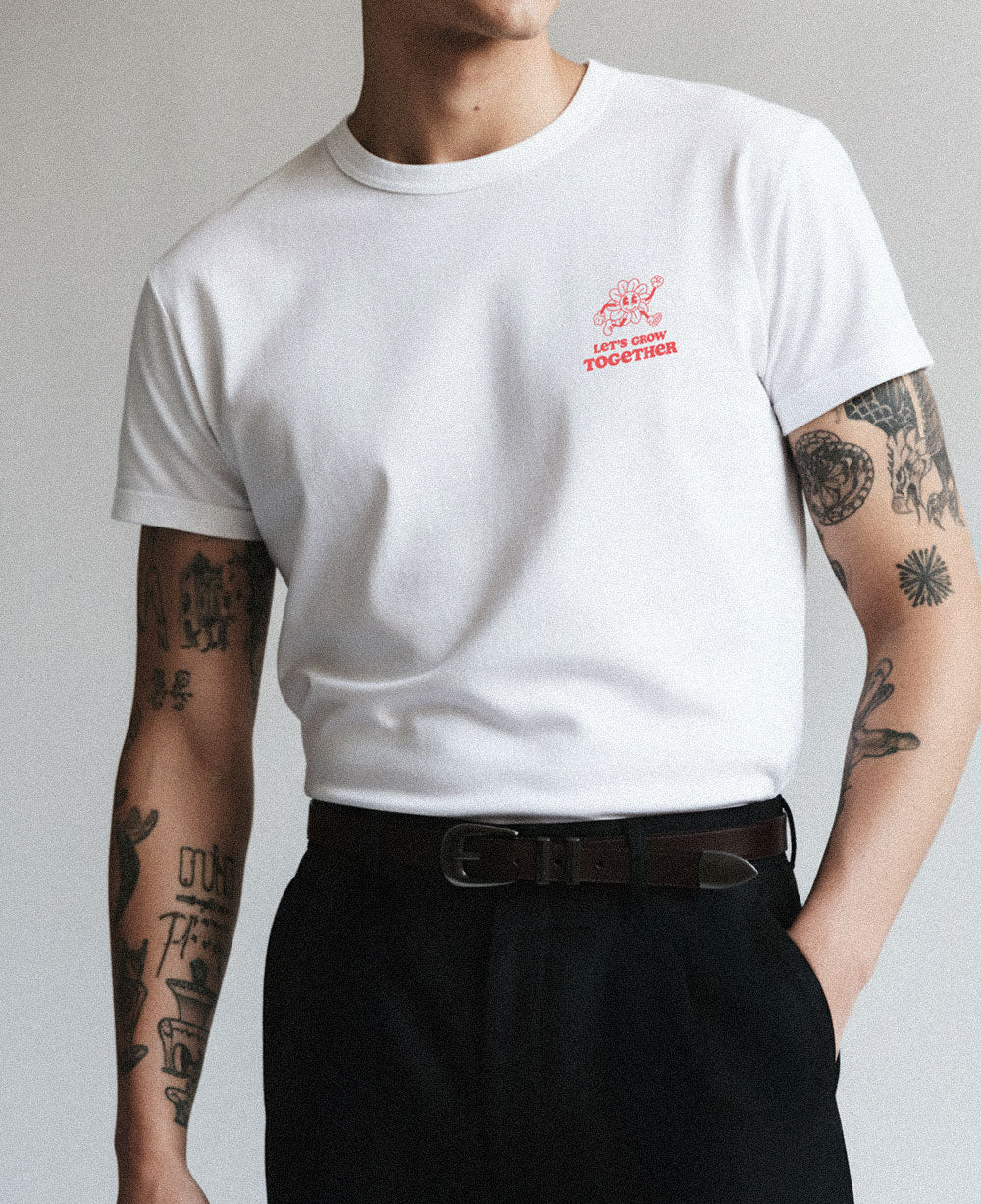 Polera unisex algodón regular fit "Grow together"