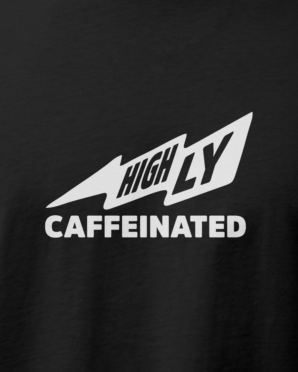 Polera unisex algodón regular fit "Highly Caffeinated"