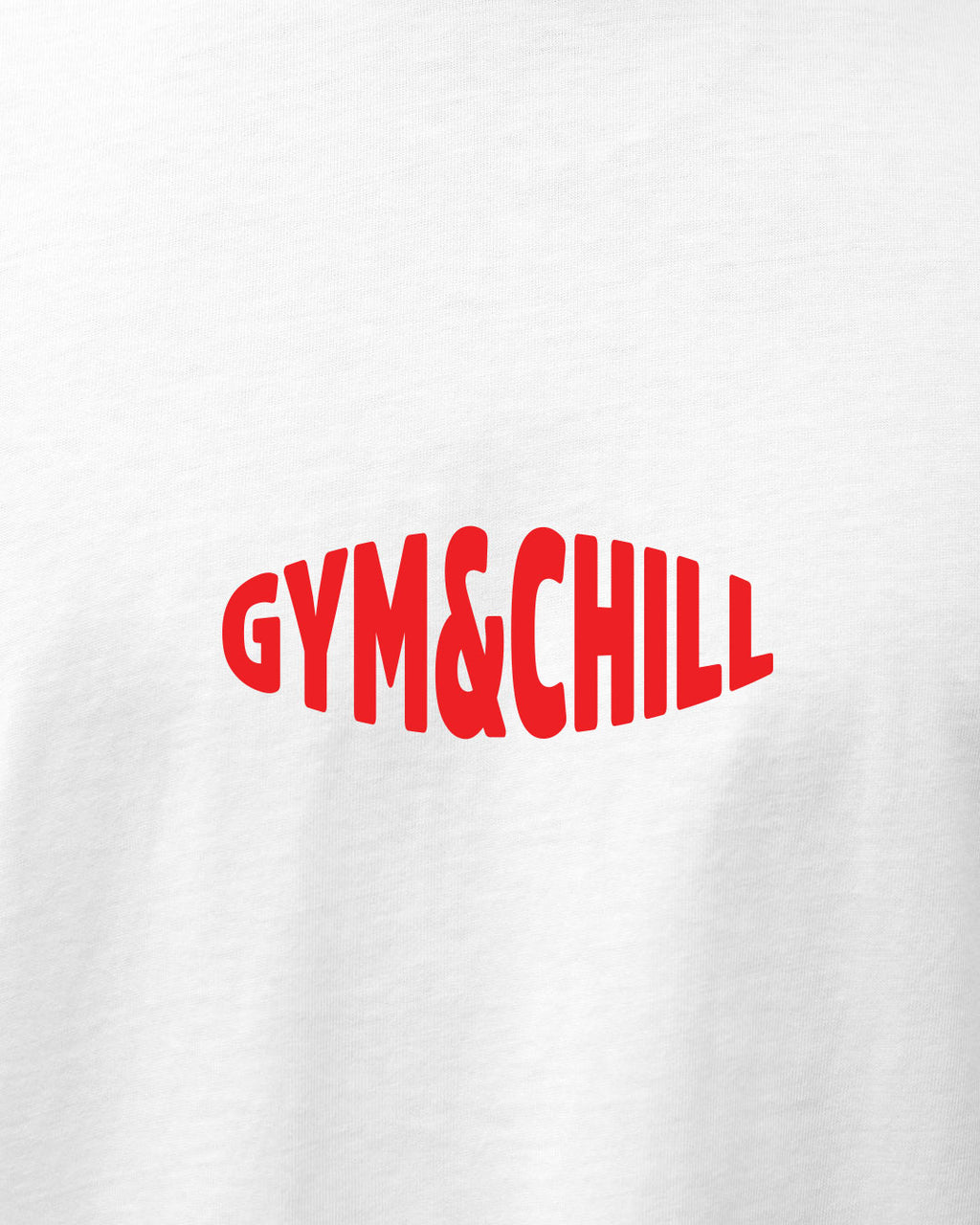 Polera unisex algodón regular fit "GYM&CHILL"