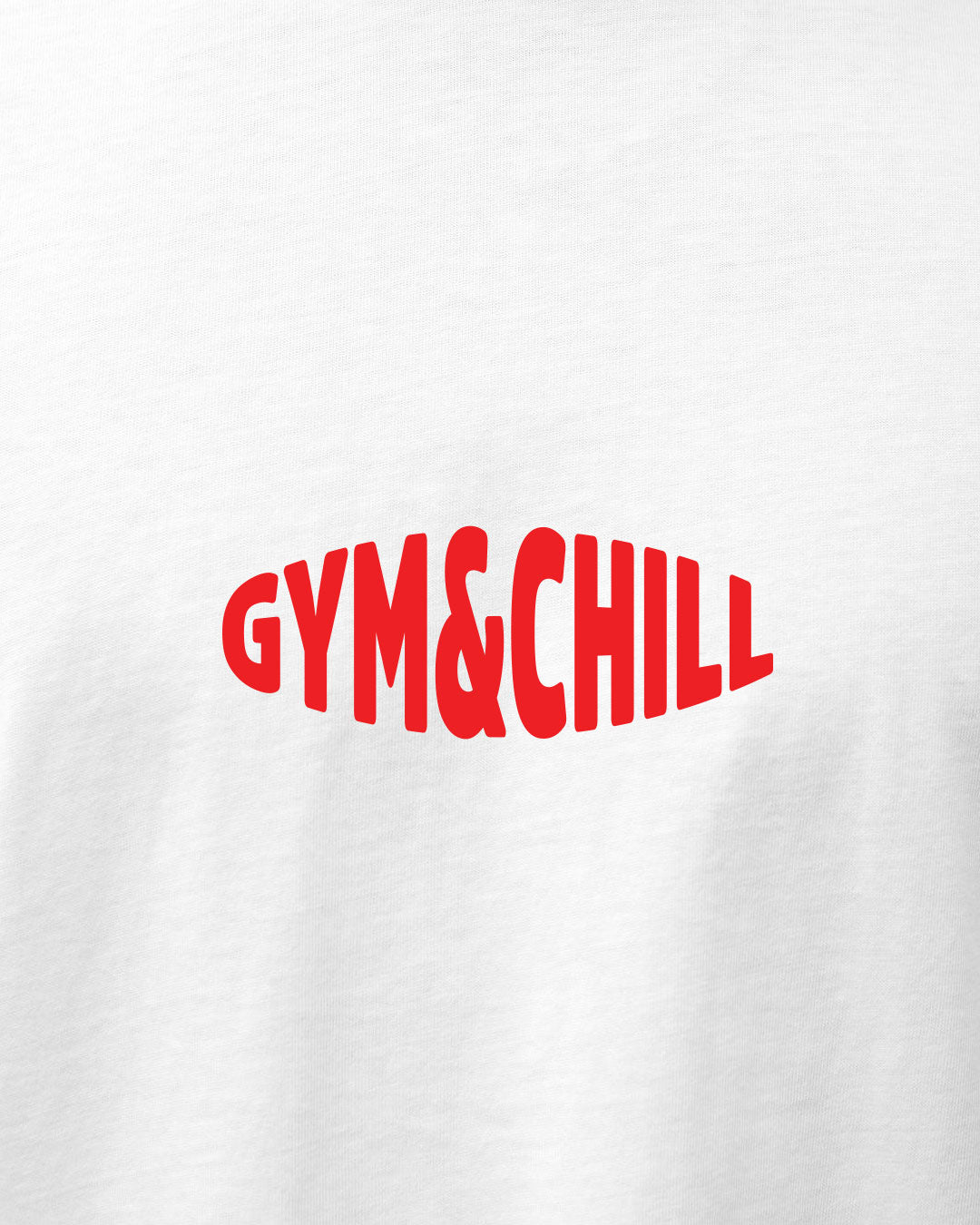 Polera unisex algodón regular fit "GYM&CHILL"