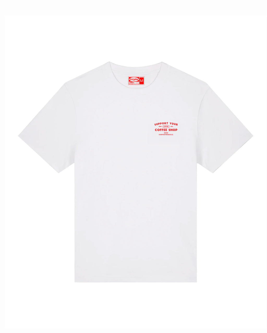 Polera unisex algodón regular fit "Coffee Shop"