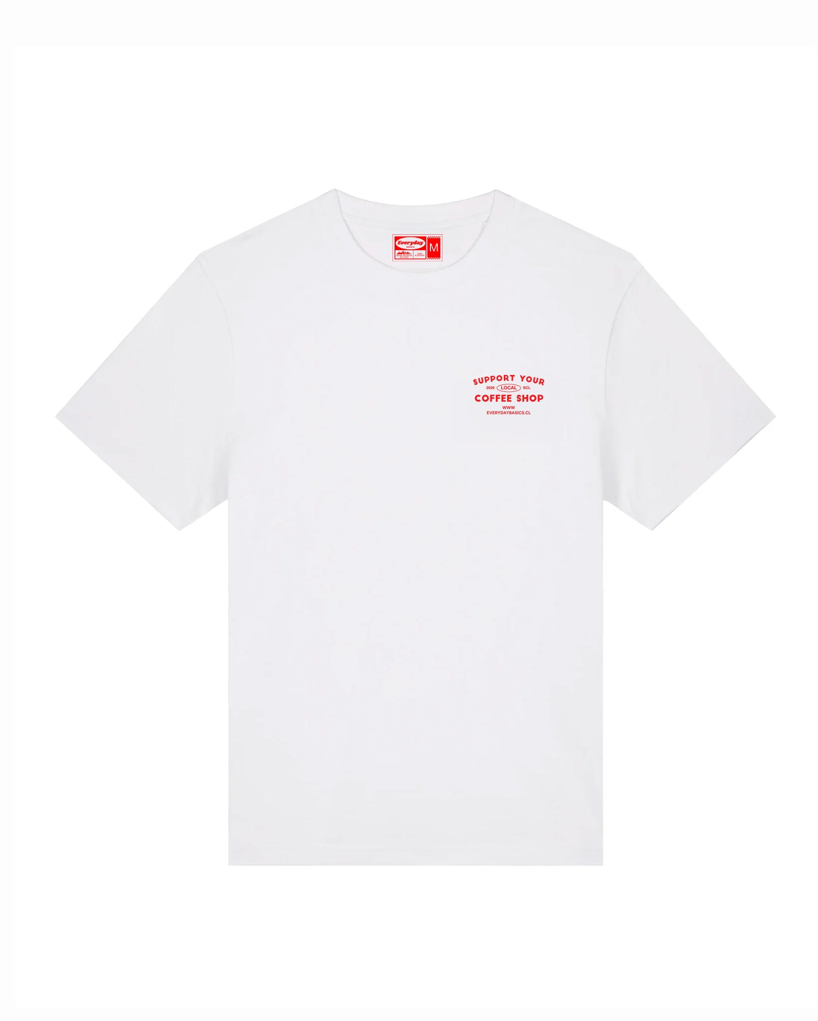 Polera unisex algodón regular fit "Coffee Shop"