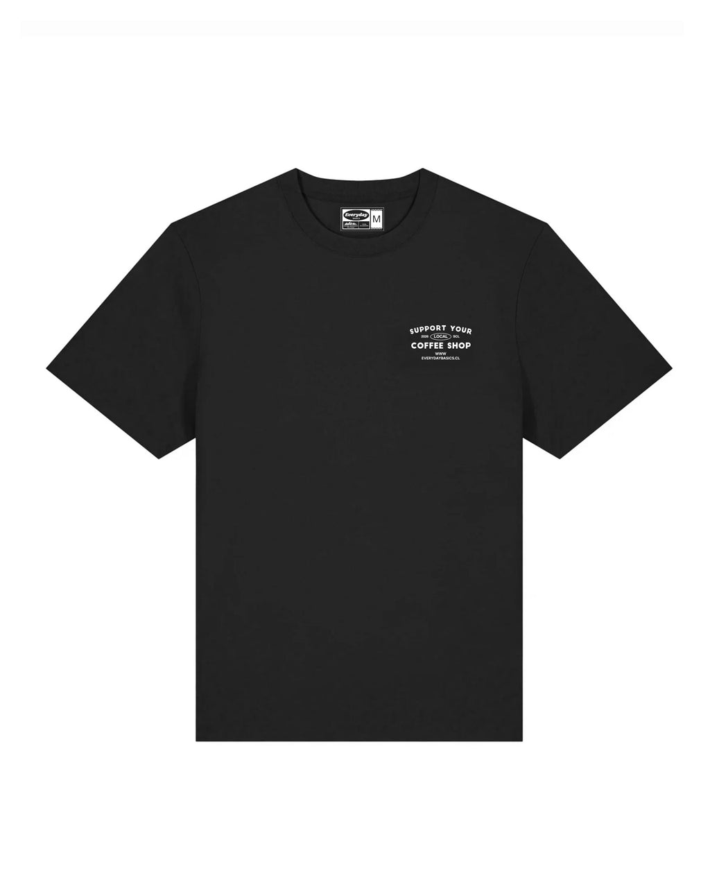 Polera unisex algodón regular fit "Coffee Shop"